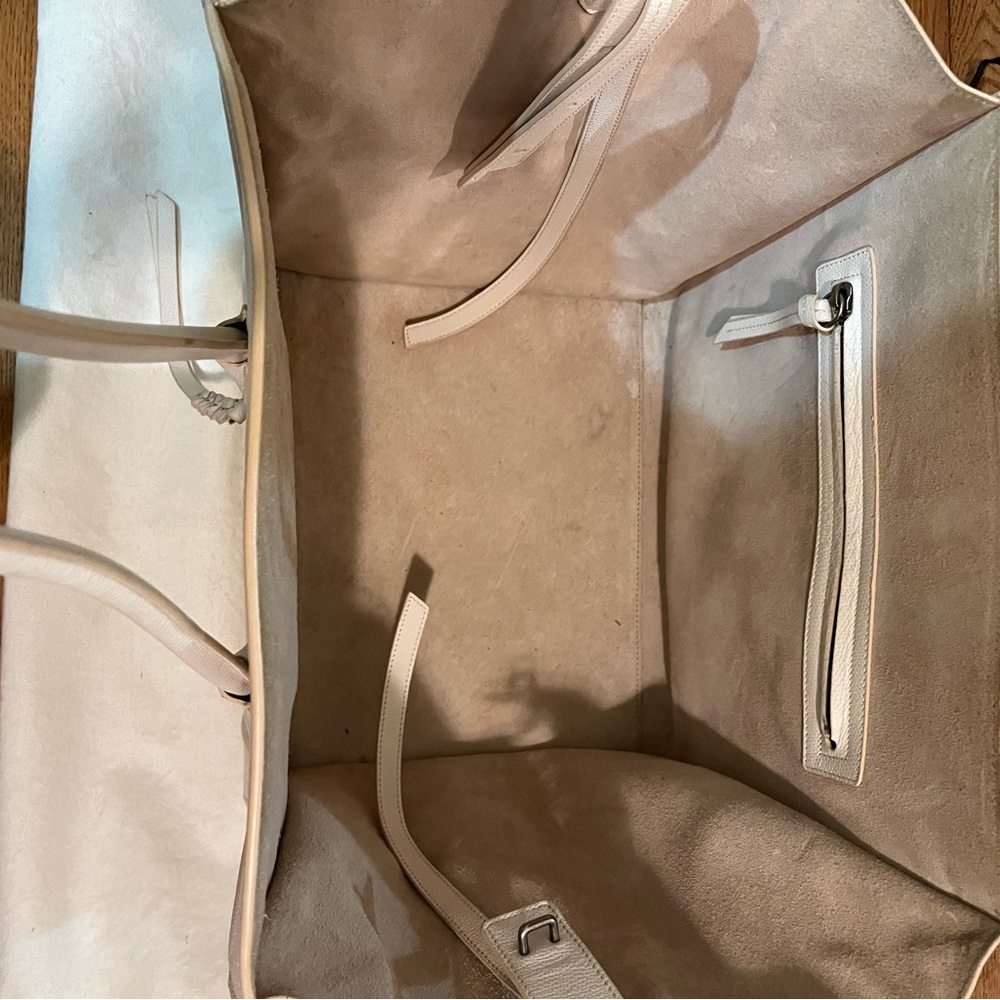 Celine bag, off white, beautiful pebbled leather. Like new